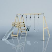 OutdoorToys Schaukel Pfau aus Holz in Blau