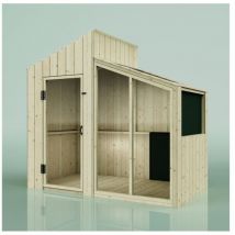 Spielhaus aus Massiv-Holz mit Acryl-Glas, Outdoor Kinderspielhaus Garten - Outdoortoys