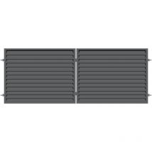 Polbram Doppeltor Ulrich 120 300 X 120 Cm Verzinkt Anthrazit
