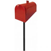 Pole en fer noir H77 cm pour les enjeux de style américain abubox