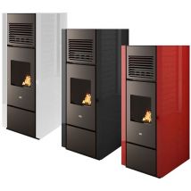 Poêle à granulés à deux canaux Punto Fuoco Nia - - Blanche