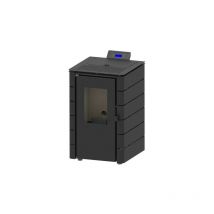 Solzaima - Poêle à granulés Europa noire 6,1kW wifi label Flamme verte classe énergétique a+