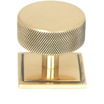 From The Anvil - Polished Bronze Brompton Cabinet Knob - 38mm (Square)