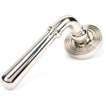 Polished Nickel Newbury Lever on Rose Set (Beehive) - Unsprung - From The Anvil