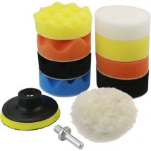 Polissage Voiture Éponge De Polissage Cirage pour Voiture Ponçage Polissage, Kit de Polissage Auto Tapis de Polissage/Éponge De Polissage Cirage pour