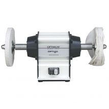Optimum - Touret à polir dia. 200 mm 2850 rpm 600 w 400V y compris deux disques de polisage Optigrind GU20P 400V