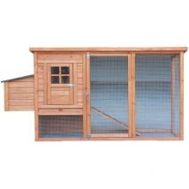 Casetta per galline pollaio foresta in legno bicolore 140x70 - Foresta