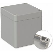 POLLIN, Polycarbonat Gehäuse, 82 x 80 x 85 mm, IP66, Lichtgrau