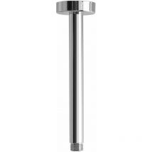 Bras de douche 20 cm couleur chrome installation au plafond Damast Pluto 12594 Chromé - l. 20 cm