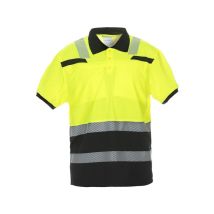 Polo À Manches Courtes Jaune-noir Taille Xl Hydrowear 040445ybxl