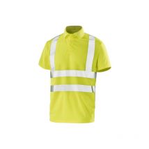 Polo alta visibilidad - Manga corta - Amarillo fluorescente - 3XL
