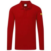 Portwest - Polo antiestático esd de manga larga AS23 5XL Negro
