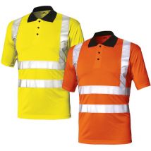 Polo de trabajo de alta visibilidad Industrial Starter Polo Basic av 08184 - l - Naranja