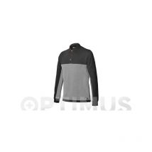 Polo Stretch Manga Larga T S Gris - 8776