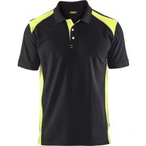 Polo Piqué Blåkläder 3324 Noir/Jaune fluo Blaklader 332410509933 l