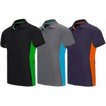 Polo da lavoro Velilla 105504 - s - Blu/Arancione - Blu/Arancione