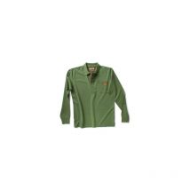 Polo de trabajo modelo POST con Tejido Piquet de algodón en varios colores DIKE L Musgo