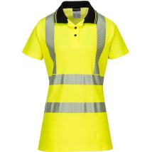 Polo Ladies Pro couleur : Jaune/Noir taille S - PORTWEST