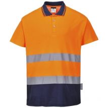 Polo coton comfort Orange/Marine 3XL