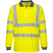 Polo hv Manches Longues Jaune m