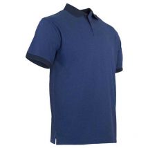 Polo maille piqué bicolore bleu/noir - Couleur Bleu/noir - x Taille s