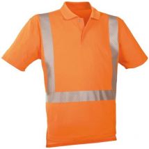 Polo-T-Shirt haute visibilité orange vif ,Taille s