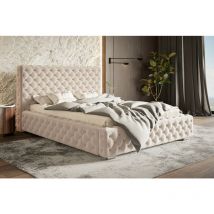 Emporius - Polsterbett 180x200 Adonis - Beige (Amor Velvet 4304) - Beige