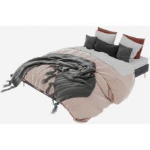 Polsterbett 160x200 Cm Aus Samt, Grau, Mit Modernem Gestell