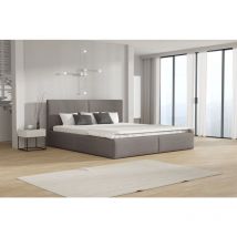 Polsterbett Doppelbett bergen 180x200cm Stoff Freya Grau