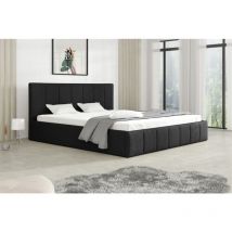 Fun Moebel - Polsterbett Doppelbett detroit 120x200cm Stoff Freya Schwarz