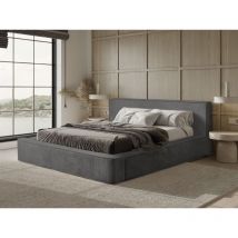 Polsterbett Doppelbett modesto 140x200cm in Stoff Lincoln Anthrazit