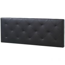 Polsterbett Kopfteil Rombo 140x60 cm Schwarz