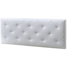 Polsterbett Kopfteil Rombo 140x60 cm Weiß