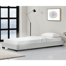 Kunstlederbett Masari 90x200 cm Schwarz Corium