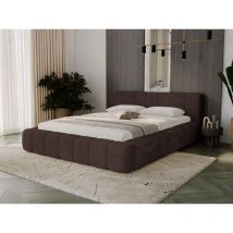 Polsterbett mit Bettkasten 180x200, Braun Cordsamt, Ibiza