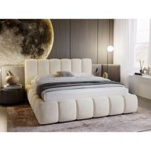 Polsterbett ohne Bettkasten 180x200, Beige Samt, Cloud