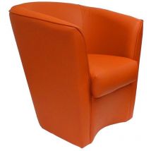 Liberoshopping - Poltrona in ecopelle Arancio Valentina per casa ufficio