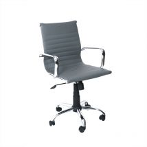 Poltrona akka dirigenziale grigio simil/str crom