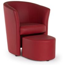Iperbriko - Poltrona C-Pouf Rita Rouge