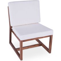Privatefloor - Sedia da salotto in legno - Sedia di design Boho Bali - Glan