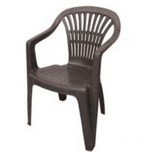 Buri - Poltrona da giardino lyra antracite - cm.56x54x80h. - peso kg.2,75