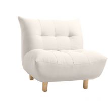 Miliboo - Poltrona design scandinavo naturale yumi