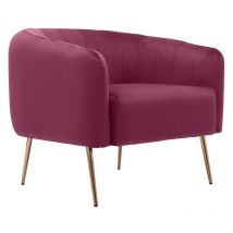 We Home - Poltrona di design in velluto Amaranto