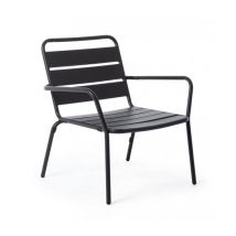 Iperbriko - Poltrona élégante pour extérieur Marlyn Anthracite - Design raffiné