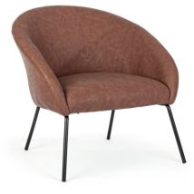 Iperbriko - Poltrona en velours design - 80x76x75 cm