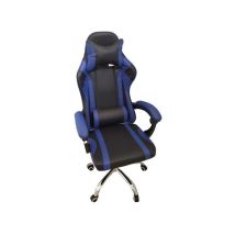 Poltrona gaming Gigi blu/nero – Dimensioni: 68x63x116/126 cm – Materiale: Nylon – La Prealpina