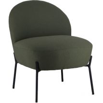 Happy Garden - Poltrona in tessuto loop verde cachi helmi