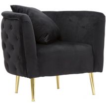 Bukarest Sessel Schwarzcm 76x74x71