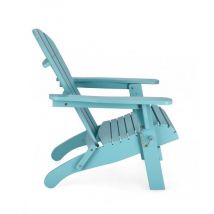 Poltrona pieghevole in legno colorato - filadelfia - Colore: Azzurro
