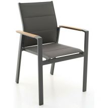 Poltrona poltrone beverly antracite in alluminio m0948-38 arredamento giardino